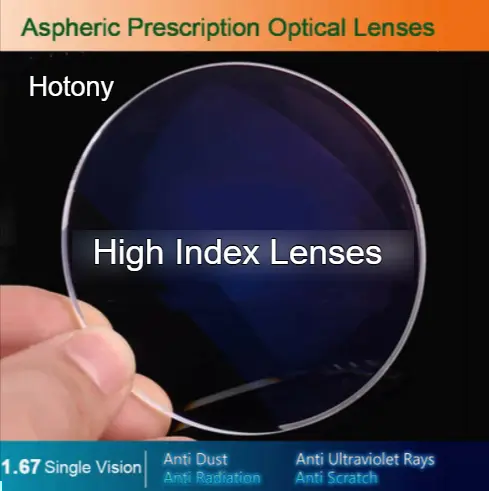 Single Vision Clear High Index Aspheric Lenses — view 2 | Rx Spectacle