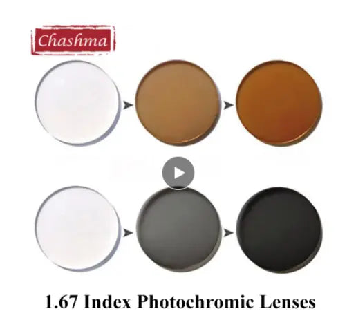 1.67 Index Single Vision Photochromic Lenses Gray — view 1 | Rx Spectacle