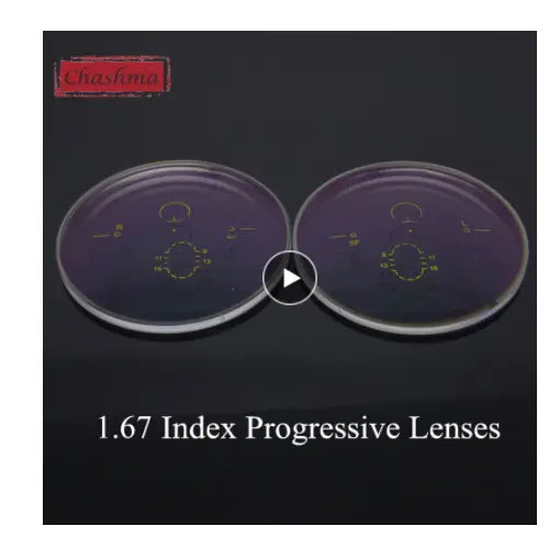 1.67 Index Digital Free Form Interior Progressive Lenses Color Clear — view 1 | Rx Spectacle