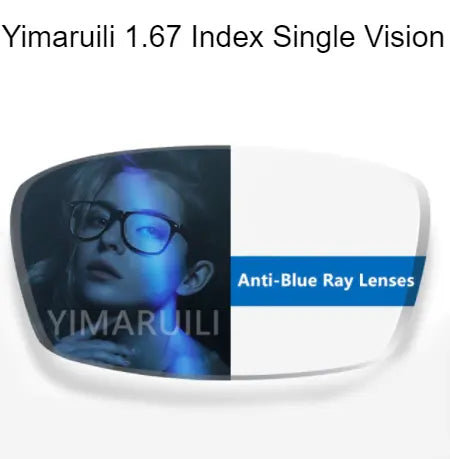 Single Vision Aspheric Anti Blue Light Clear Lenses — view 4 | Rx Spectacle