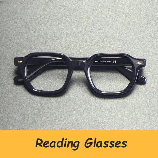 Unisex Polygon Full Rim Acetate Reading Glasses G1157 — view 1 | Rx Spectacle