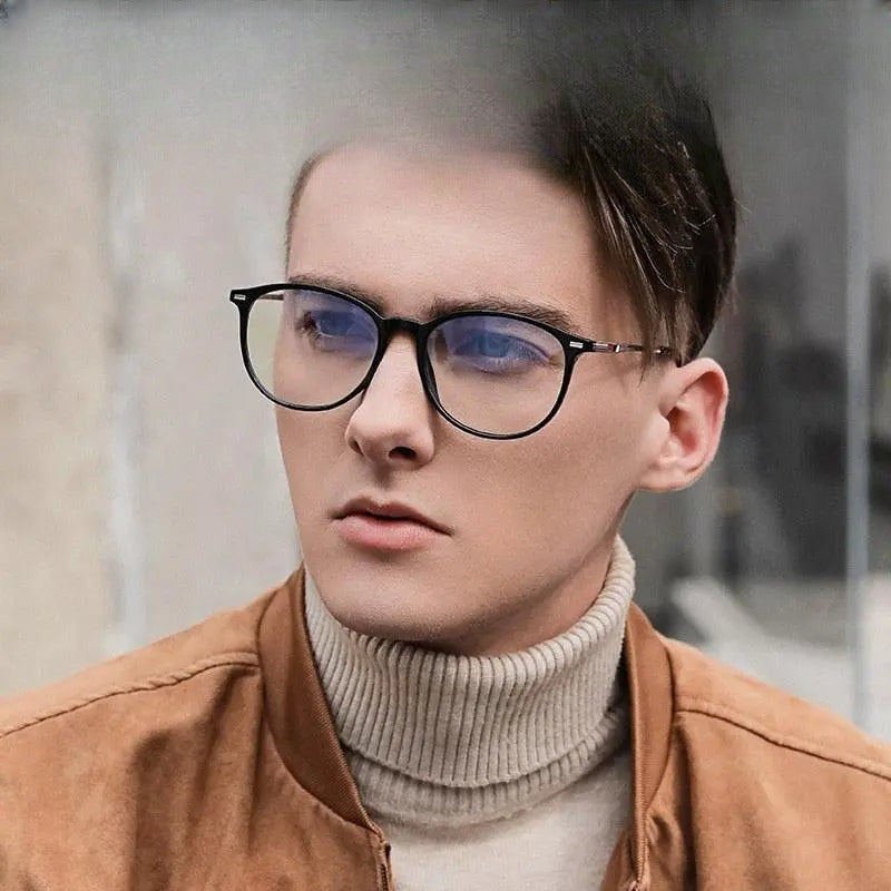 Men's Square Full Rim Alloy Prescription Glasses 6911 — view 1 | Rx Spectacle