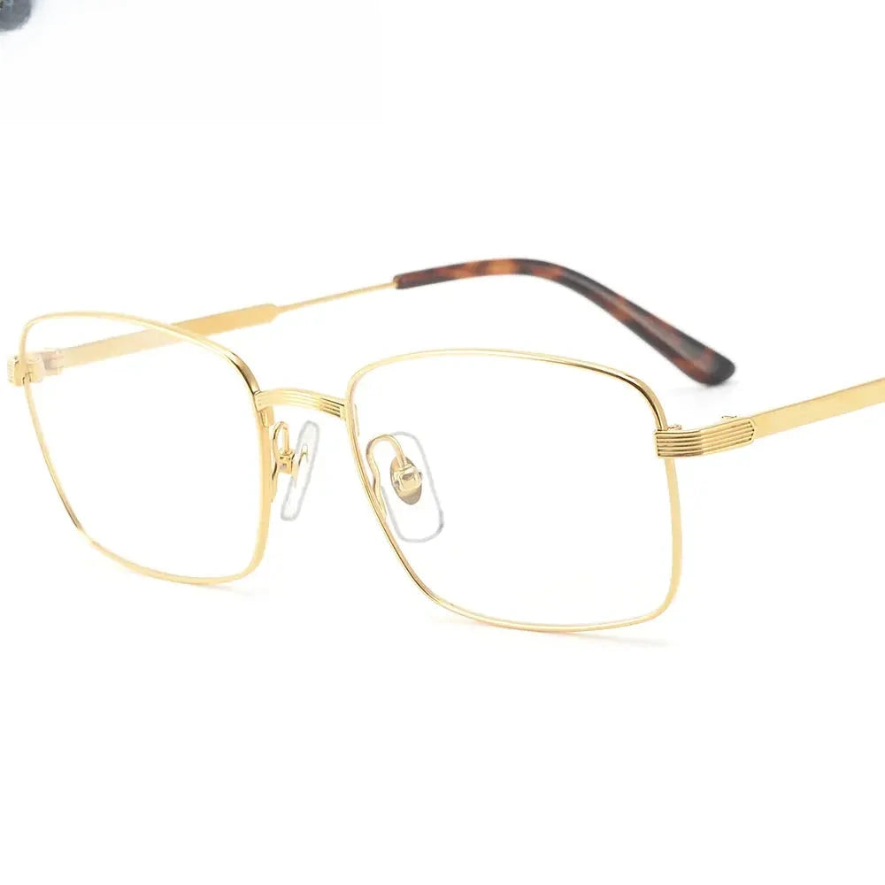 Women's Square Full Rim Titanium Prescription Glasses 303470 — view 1 | Rx Spectacle