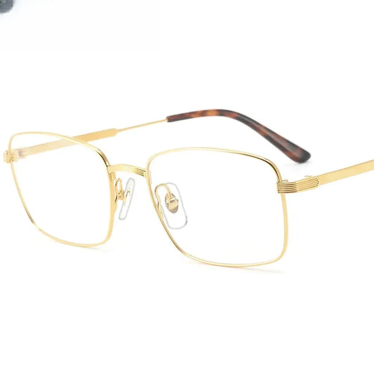 Women's Square Full Rim Titanium Prescription Glasses 303470 — view 1 | Rx Spectacle