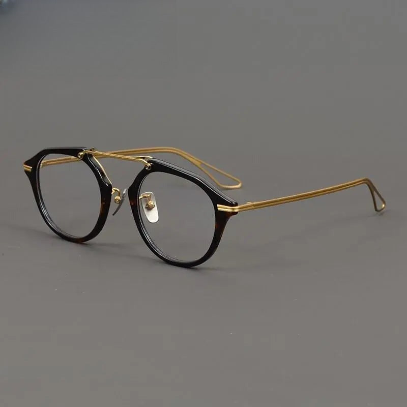Unisex Irregular Full Rim Titanium Prescription Glasses Gxyj874 — view 5 | Rx Spectacle