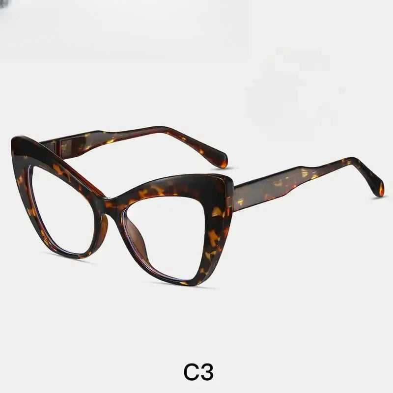 Women's Cat Eye Full Rim Titanium Prescription Glasses 87289 — view 6 | Rx Spectacle