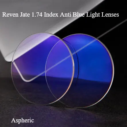 1.74 Index Single Vision Aspheric Anti Blue Light Clear Lenses — view 1 | Rx Spectacle