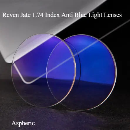 1.74 Index Single Vision Aspheric Anti Blue Light Clear Lenses — view 1 | Rx Spectacle