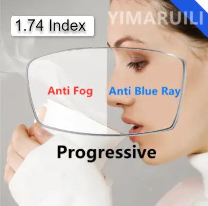 Anti Fog Anti Blue Light Clear Myopic/Hyperopic/Progressive Lenses — view 2 | Rx Spectacle