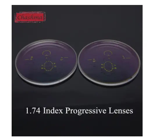 1.74 Index Aspheric Wide Field Free Form Interior Progressive Lenses Color Clear — view 1 | Rx Spectacle
