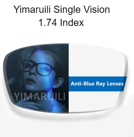 Single Vision Aspheric Anti Blue Light Clear Lenses — view 5 | Rx Spectacle