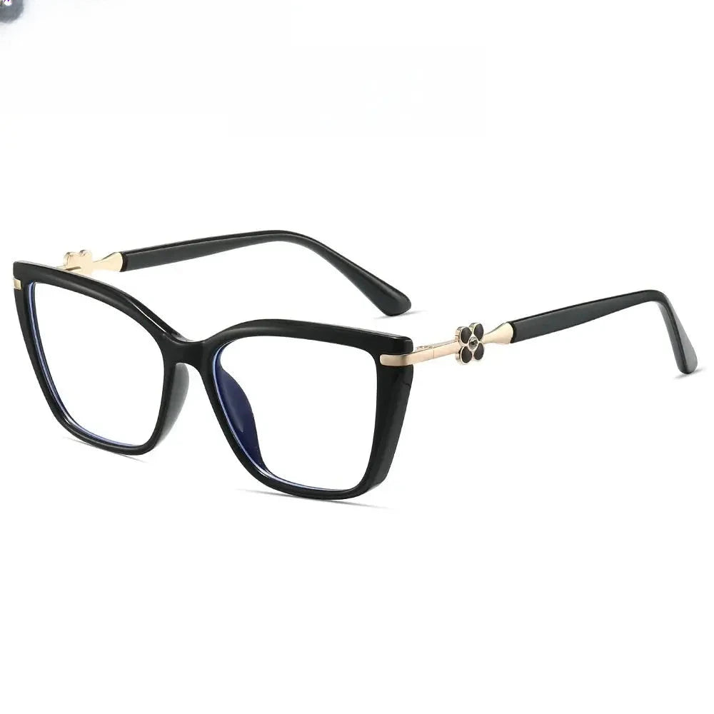 Women's Butterfly Full Rim Titanium Prescription Glasses 783004 — view 7 | Rx Spectacle