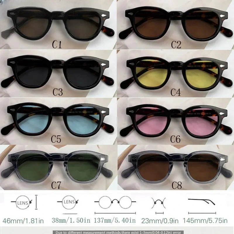 Women's Oval Full Rim Acetate Prescription Glasses Y4638 — view 5 | Rx Spectacle