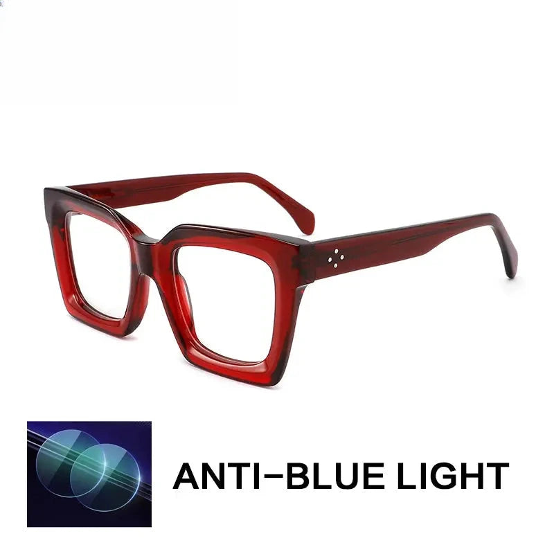 Unisex Square Full Rim Acetate Reading Glasses 882215 — view 8 | Rx Spectacle