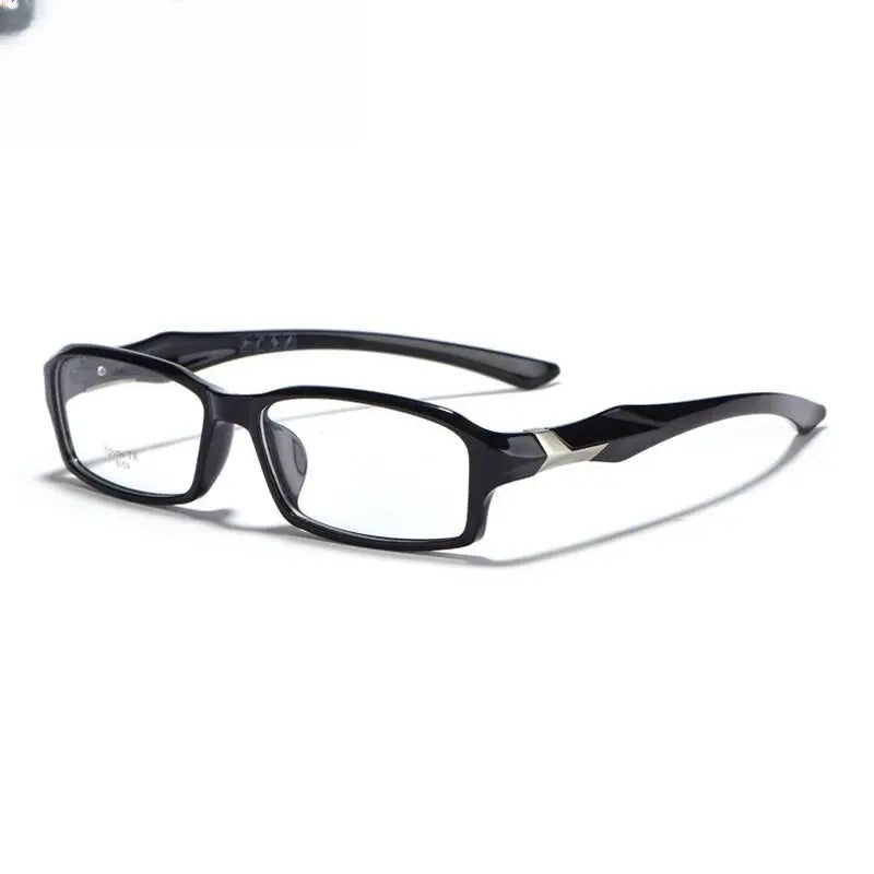 Men's Rectangular Full Rim Titanium Sports Glasses 6059 — view 4 | Rx Spectacle