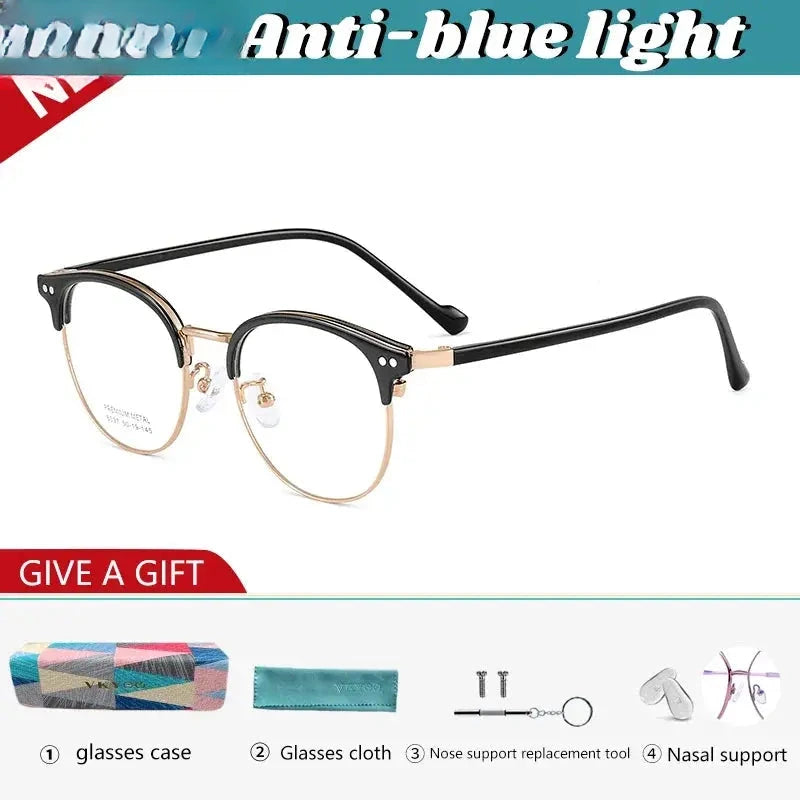 Men's Oval Full Rim Acetate Reading Glasses 8037 — view 3 | Rx Spectacle