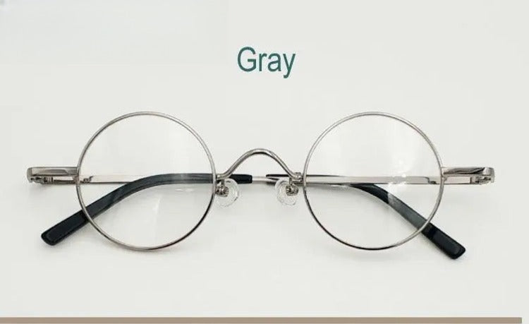 Unisex Round Full Rim Alloy Prescription Glasses 811008 — view 11 | Rx Spectacle