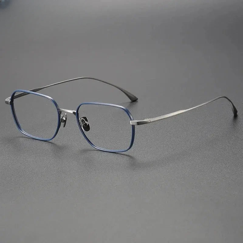 Women's Square Full Rim Titanium Prescription Glasses 503118 — view 6 | Rx Spectacle