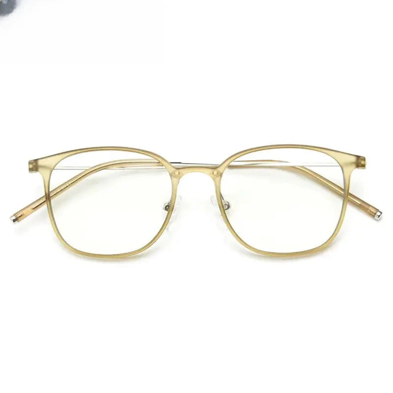 Women's Square Full Rim Titanium Prescription Glasses 92248 — view 1 | Rx Spectacle