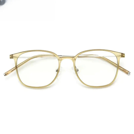 Women's Square Full Rim Titanium Prescription Glasses 92248 — view 1 | Rx Spectacle