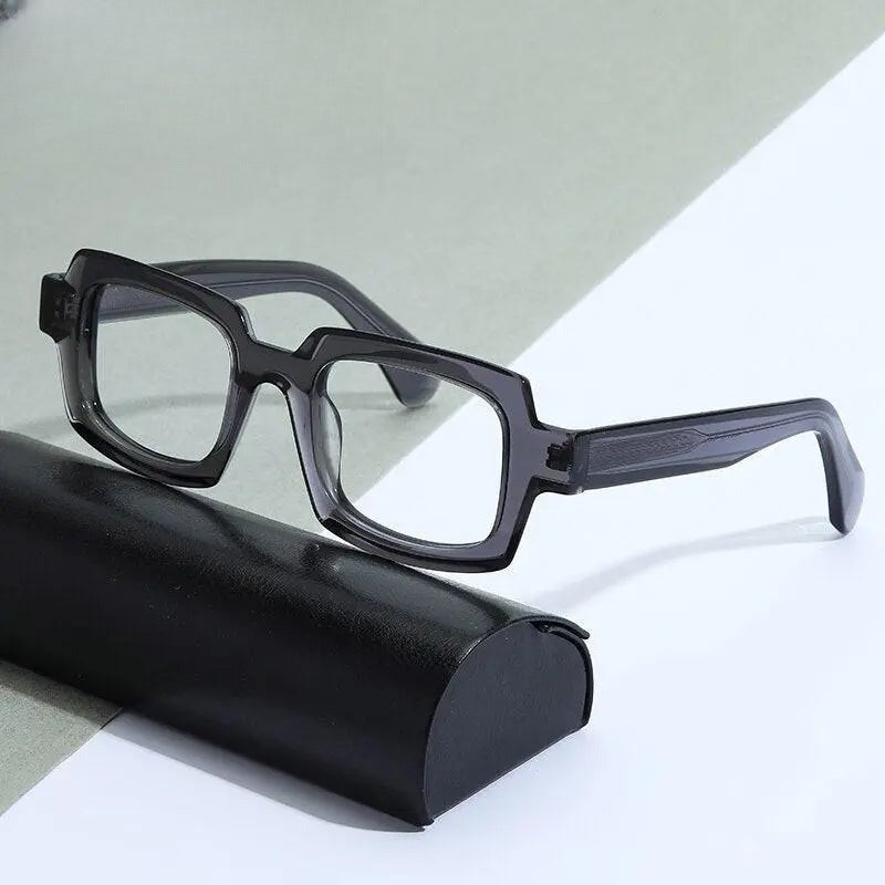 Unisex Square Full Rim Acetate Prescription Glasses Gxyj822 — view 4 | Rx Spectacle
