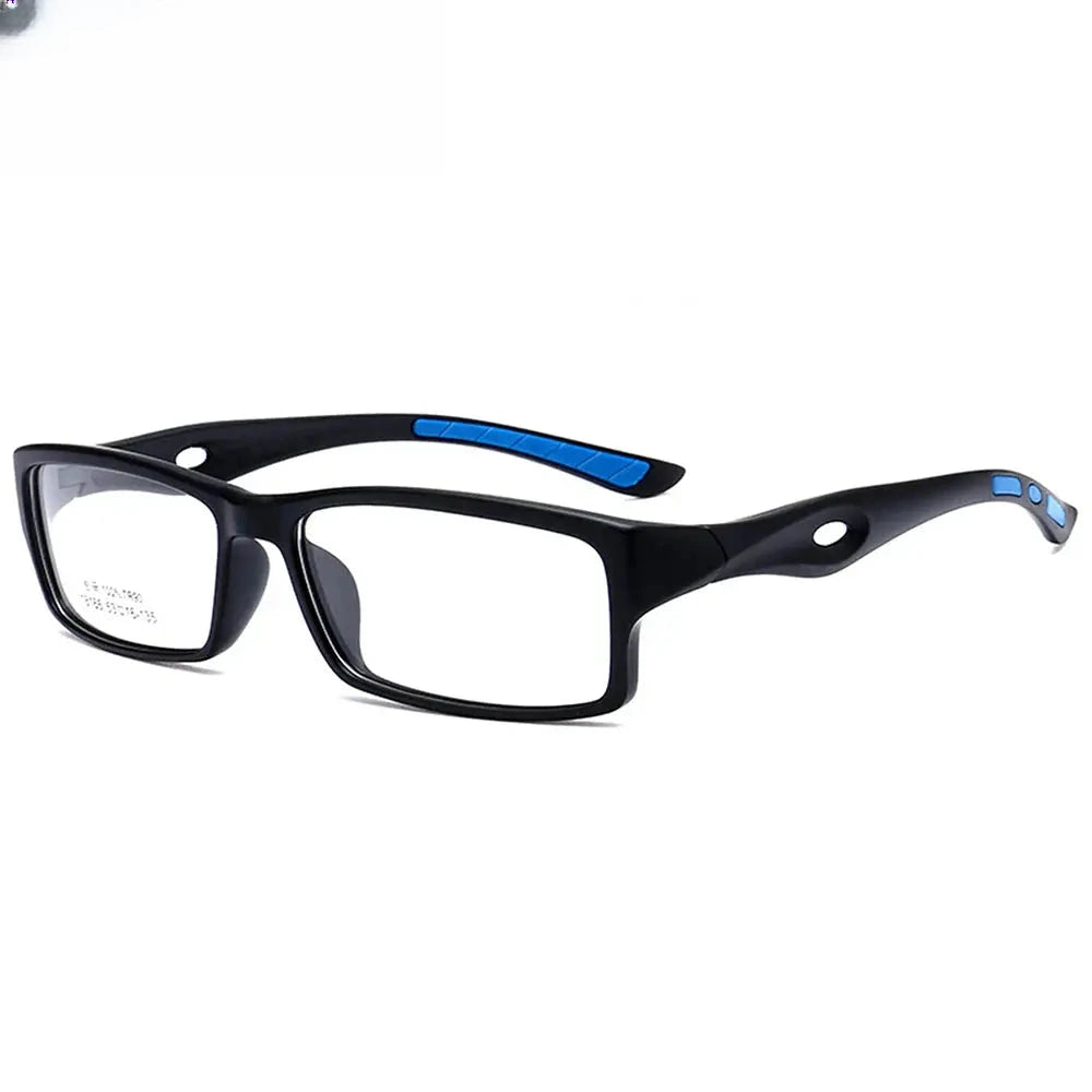 Women's Rectangular Full Rim Titanium Sports Glasses 718166 — view 4 | Rx Spectacle