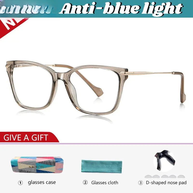 Women's Square Full Rim TR90 Reading Glasses 631242 — view 4 | Rx Spectacle