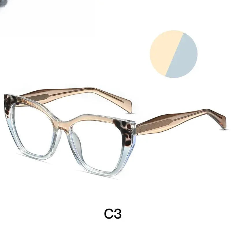 Women's Cat Eye Full Rim Titanium Prescription Glasses 787021 — view 8 | Rx Spectacle