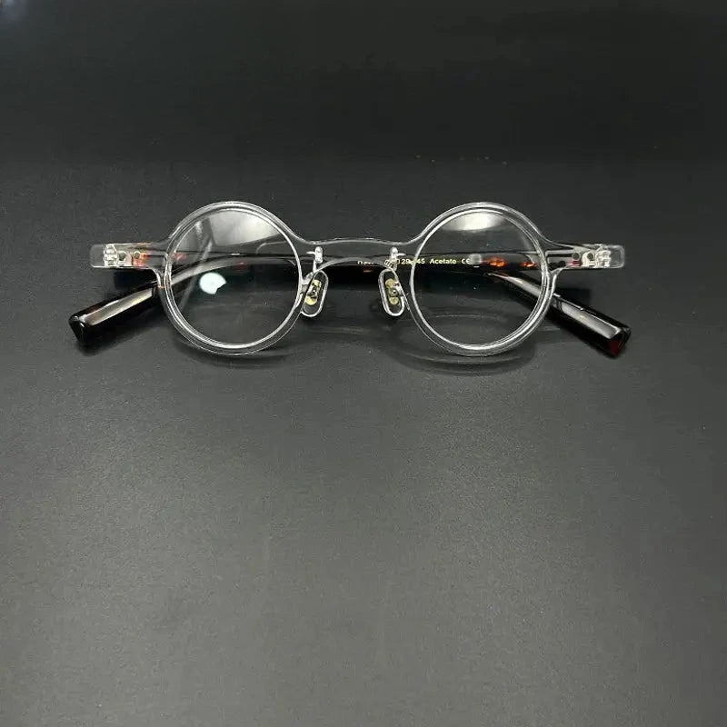 Unisex Round Full Rim Acetate Prescription Glasses 3840 — view 1 | Rx Spectacle