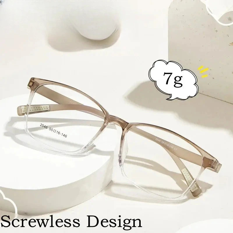 Unisex Square Full Rim TR90 Prescription Glasses Y2046 — view 1 | Rx Spectacle