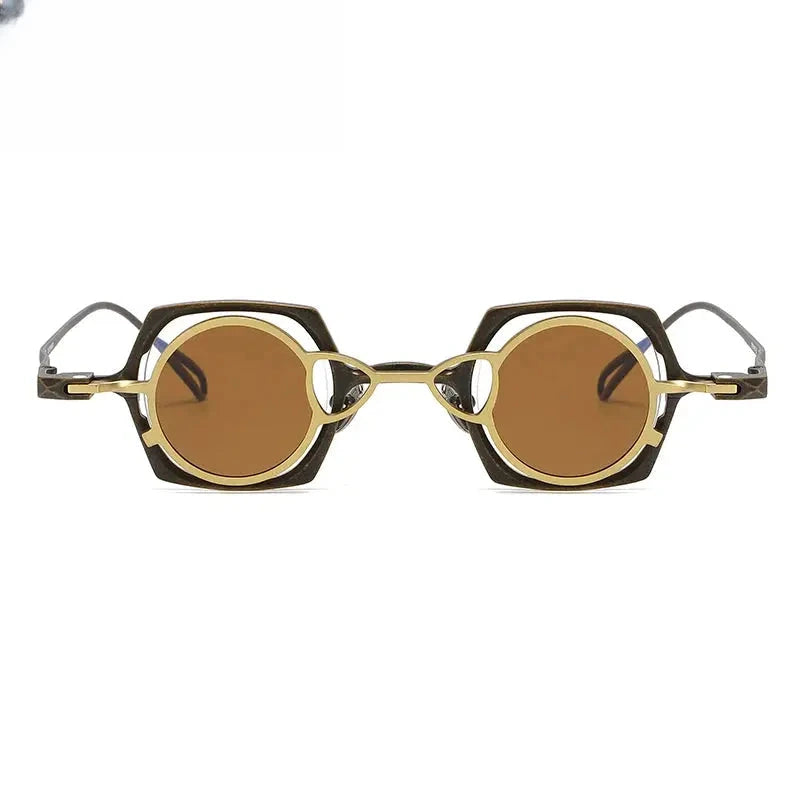 Unisex Square Full Rim Titanium Clip-On Prescription Glasses 1510 — view 9 | Rx Spectacle
