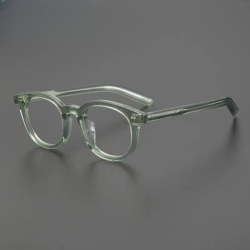 Unisex Round Full Rim Acetate Prescription Glasses Gxyj1028 — view 2 | Rx Spectacle