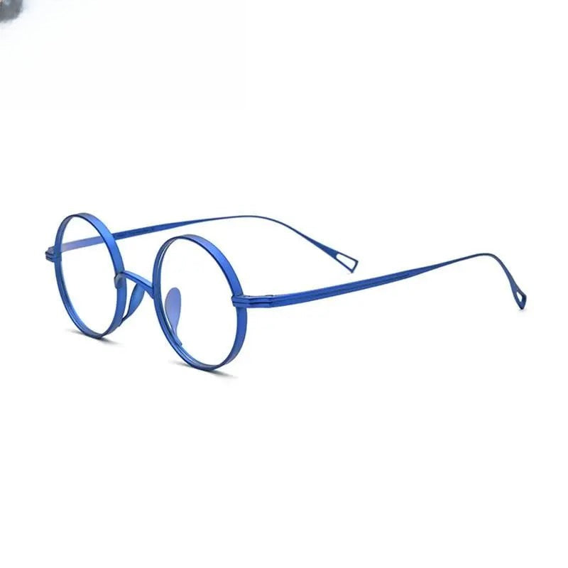 Unisex Round Full Rim Titanium Prescription Glasses Gxyj02 — view 16 | Rx Spectacle