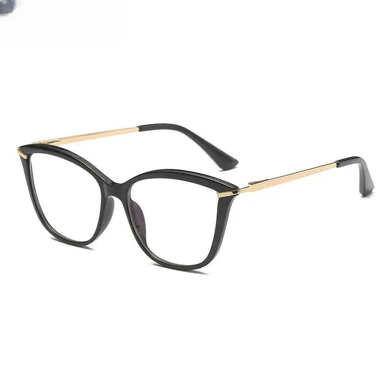 Women's Cat Eye Full Rim Alloy Reading Glasses 2036 — view 6 | Rx Spectacle