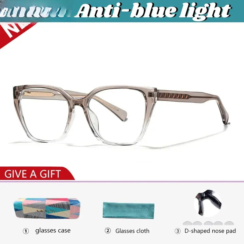 Women's Square Full Rim TR90 Reading Glasses 727017 — view 4 | Rx Spectacle