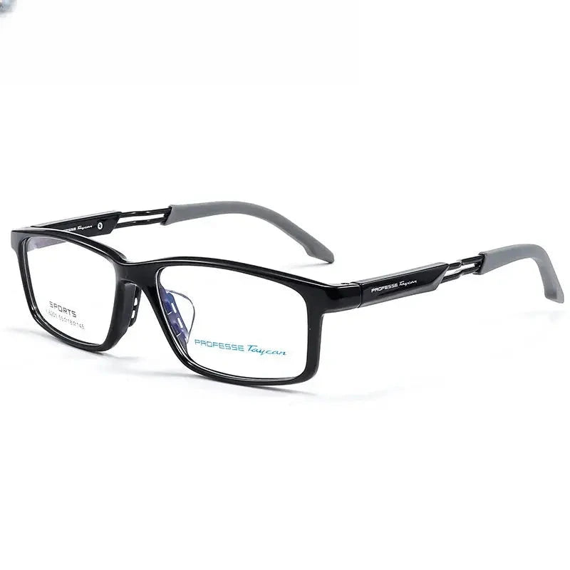 Unisex Square Full Rim Titanium Prescription Glasses 62018 — view 4 | Rx Spectacle