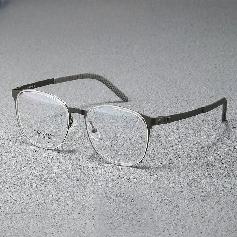 Unisex Round Full Rim Titanium Prescription Glasses 202203 — view 1 | Rx Spectacle
