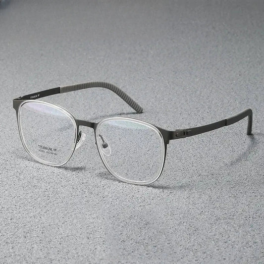 Unisex Round Full Rim Titanium Prescription Glasses 202203 — view 1 | Rx Spectacle