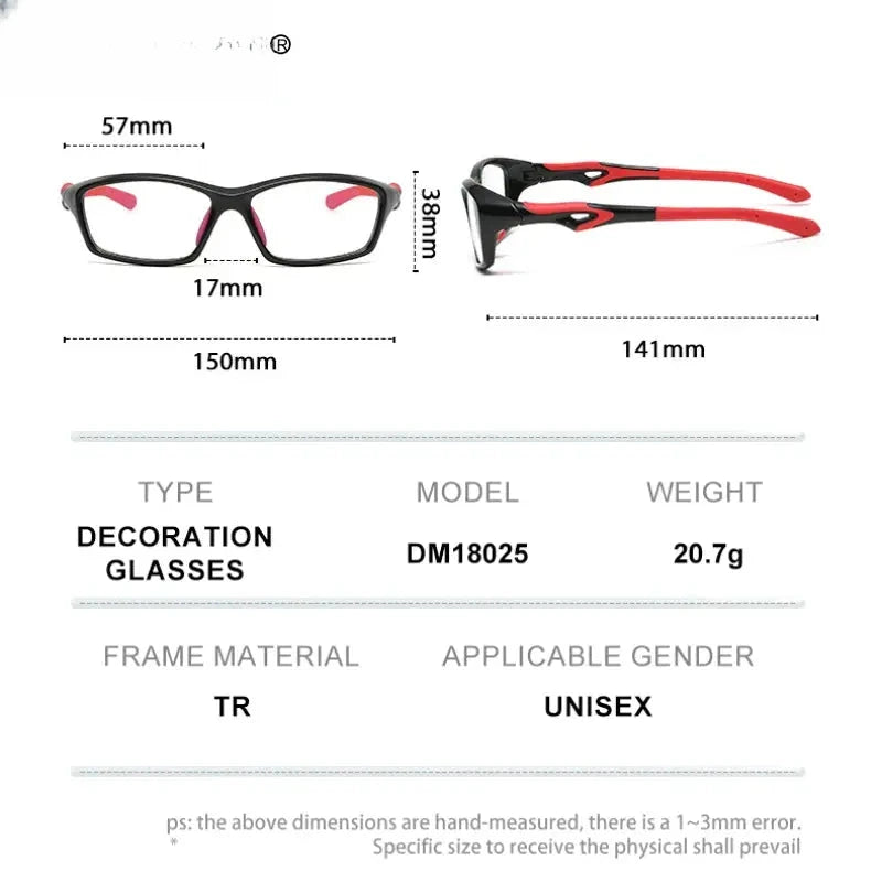 Unisex Square Full Rim TR90 Reading Glasses 4180 — view 6 | Rx Spectacle