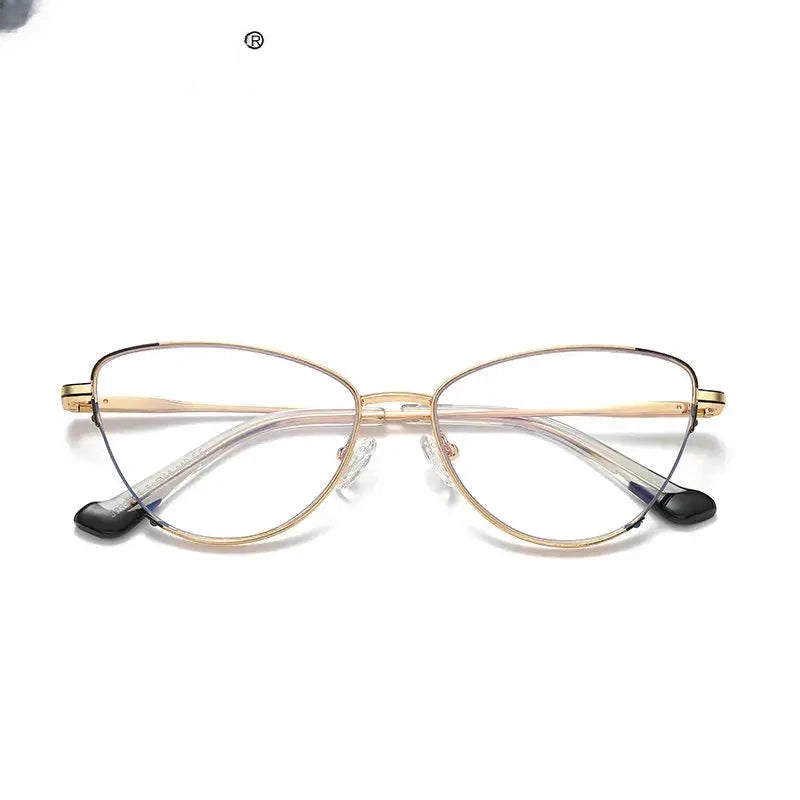 Women's Cat Eye Full Rim Titanium Reading Glasses 3030 — view 6 | Rx Spectacle
