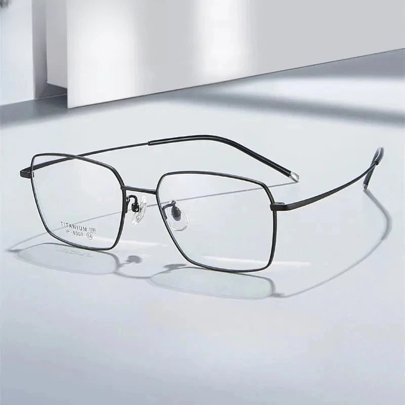 Unisex Polygon Full Rim Titanium Prescription Glasses 406307 — view 1 | Rx Spectacle