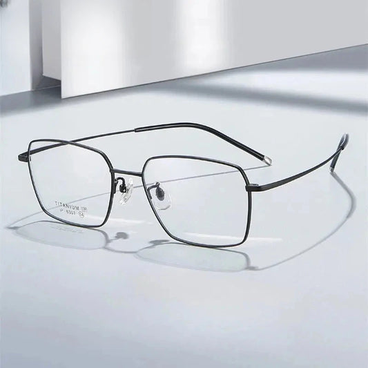 Unisex Polygon Full Rim Titanium Prescription Glasses 406307 — view 1 | Rx Spectacle