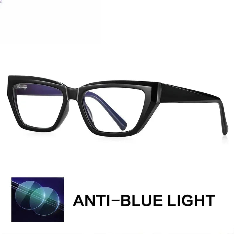 Women's Square Full Rim Titanium Reading Glasses G2155 — view 7 | Rx Spectacle