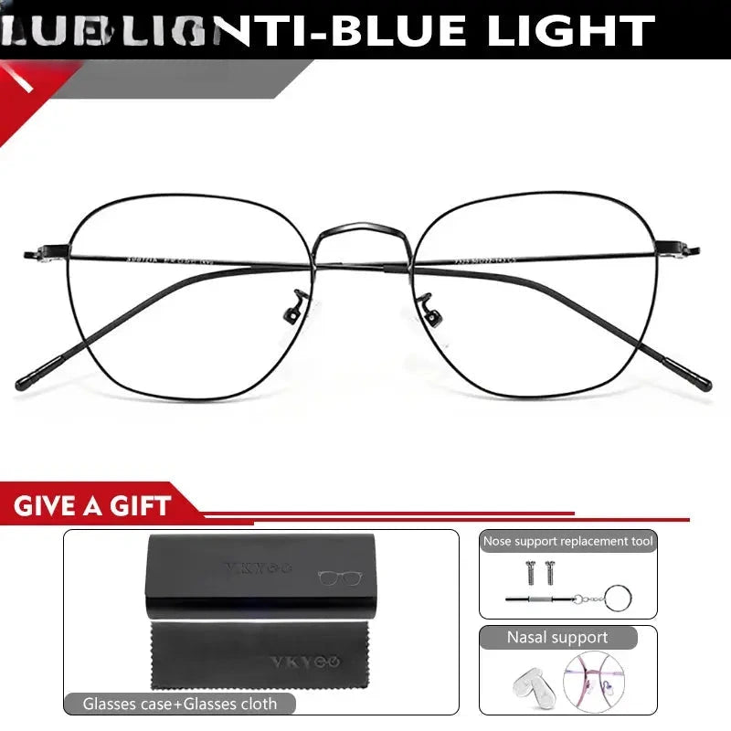 Women's Polygon Full Rim Alloy Reading Glasses 82001 — view 7 | Rx Spectacle