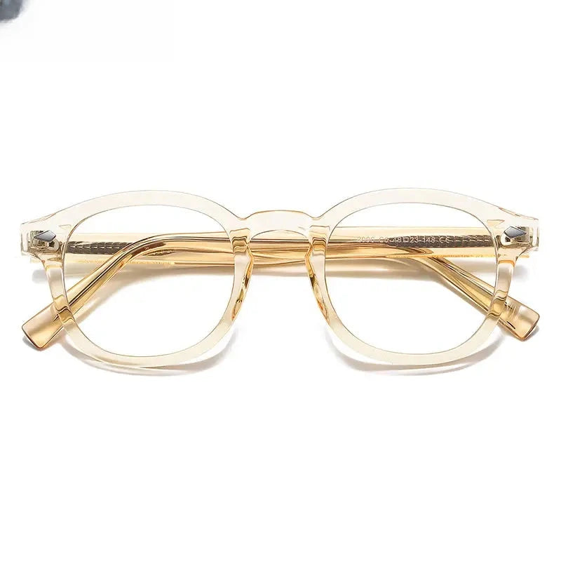 Unisex Square Full Rim Titanium Prescription Glasses 2096 — view 8 | Rx Spectacle