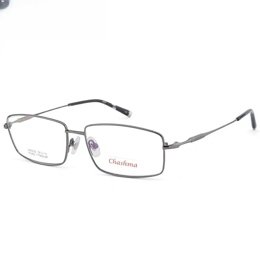 Women's Square Full Rim Titanium Prescription Glasses 416638 — view 1 | Rx Spectacle