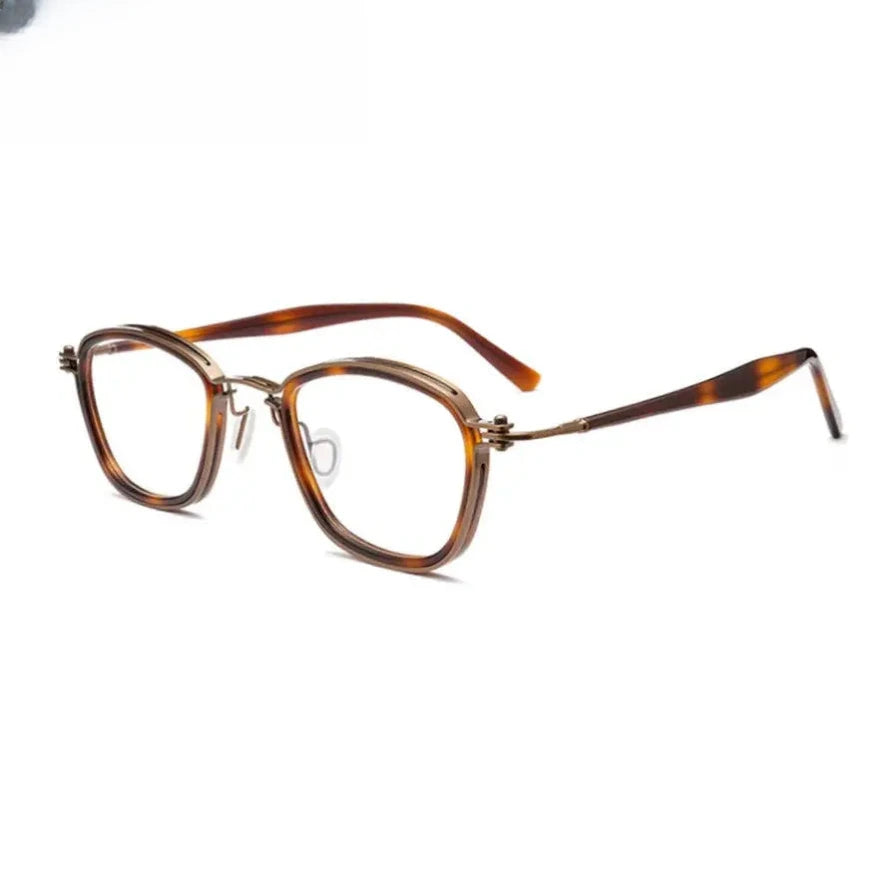 Unisex Square Full Rim Titanium Prescription Glasses 795861 — view 5 | Rx Spectacle