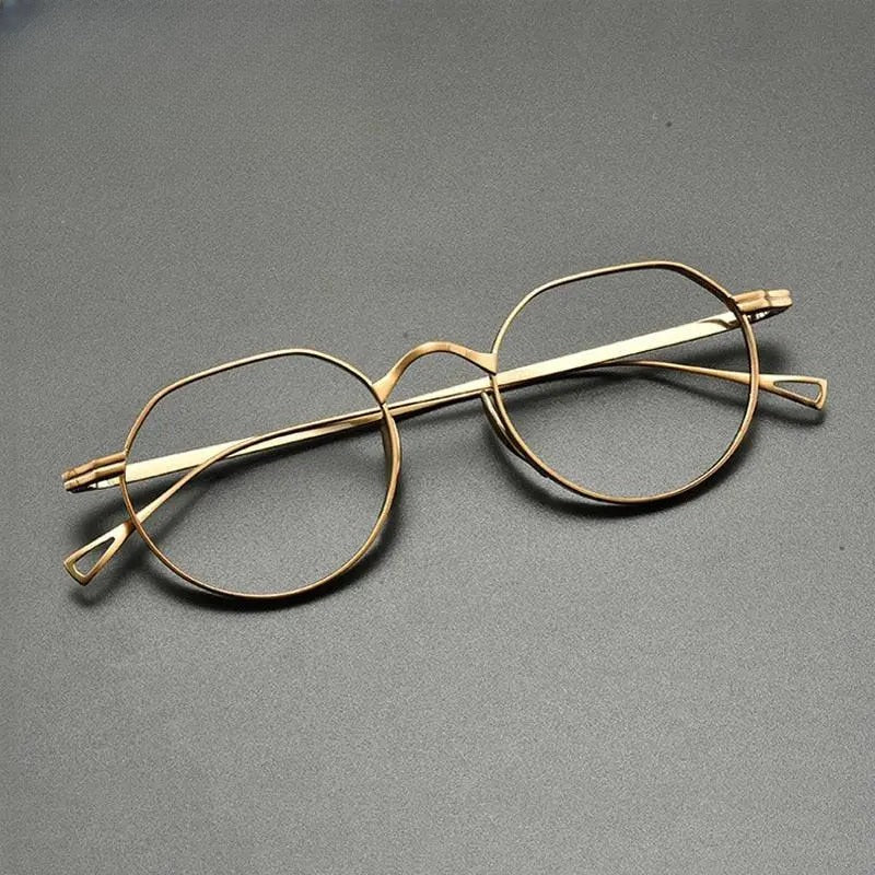 Unisex Oval Full Rim Titanium Prescription Glasses Gxyj832 — view 1 | Rx Spectacle