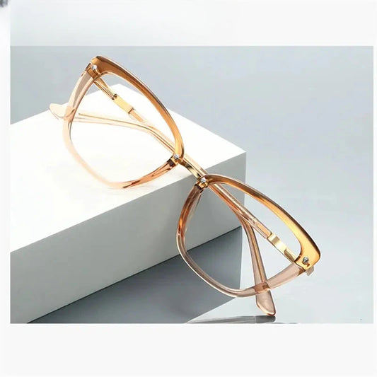 Women's Cat Eye Full Rim Titanium Prescription Glasses 62220 — view 1 | Rx Spectacle