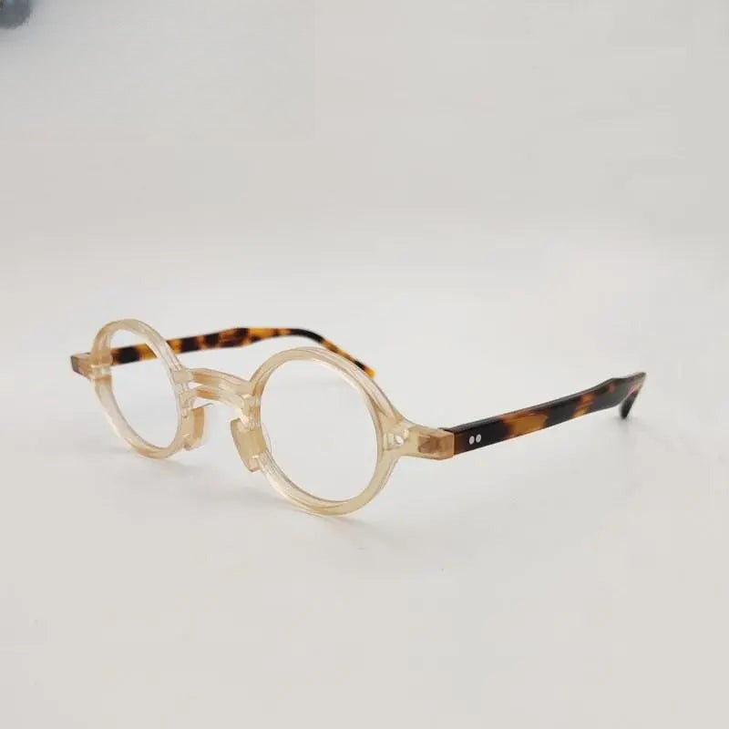 Unisex Round Full Rim Titanium Prescription Glasses — view 16 | Rx Spectacle